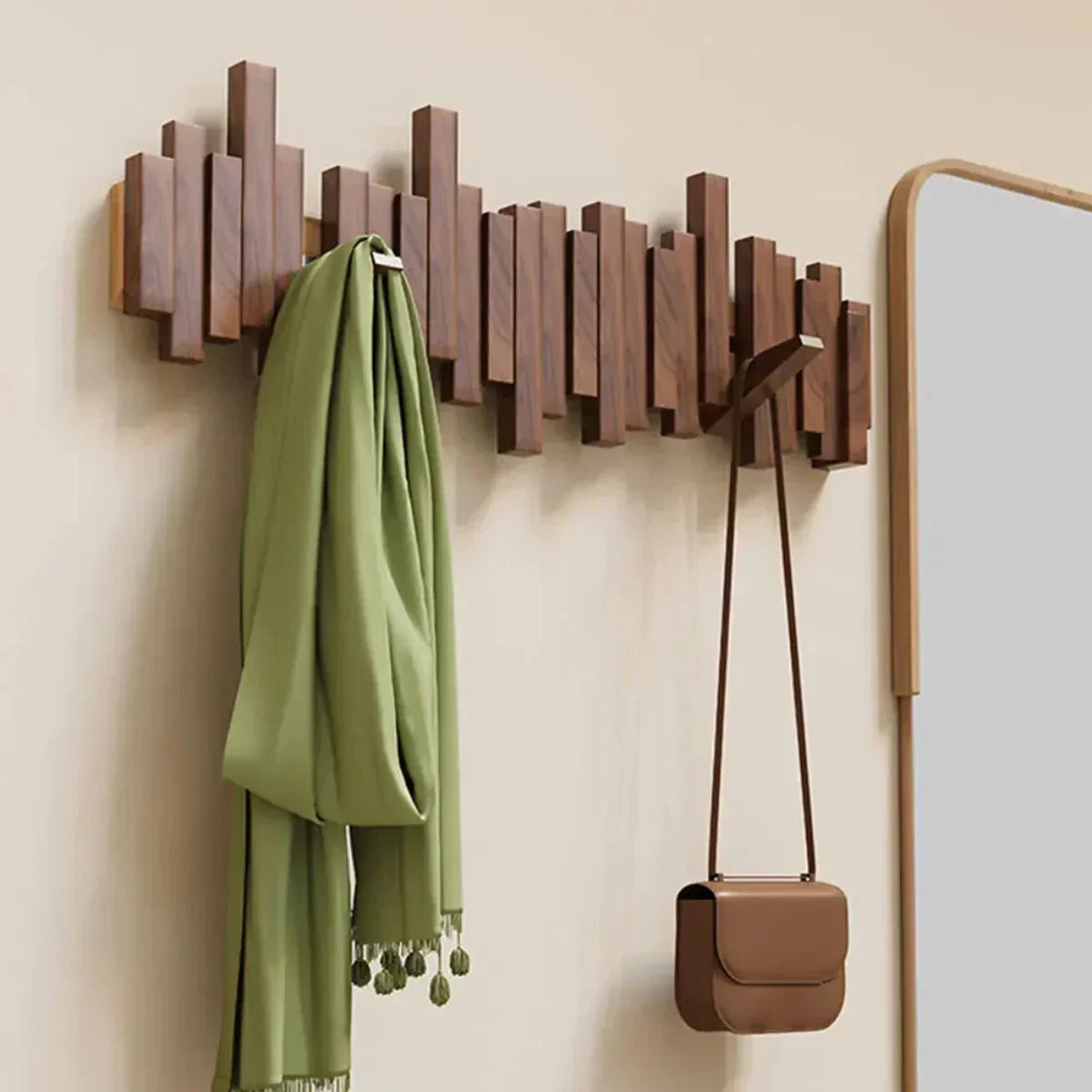 Wandhaken aus Holz
