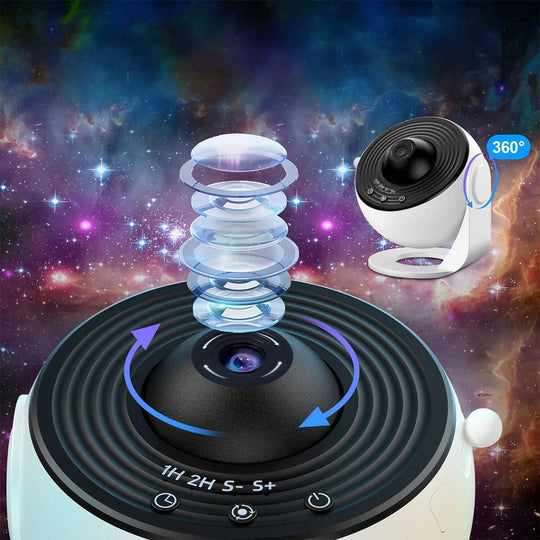 Galaxie-Projektor mit 13 HD-Szenen – Leise & Einstellbar