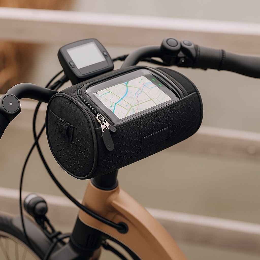 Fahrrad-Lenkertasche mit Touchscreen-Fenster – Navigieren ohne Hände