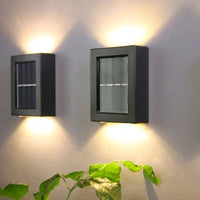 Solar-LED-Wandlampe – Warmes Licht ohne Kabel (4er-Set)