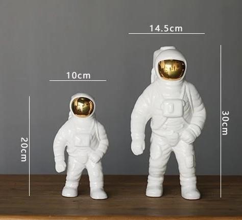 Astronauten-Blumenvase – Dekorative Figur mit integriertem Pflanzfach