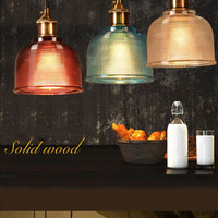 Retro Glas Pendelleuchte