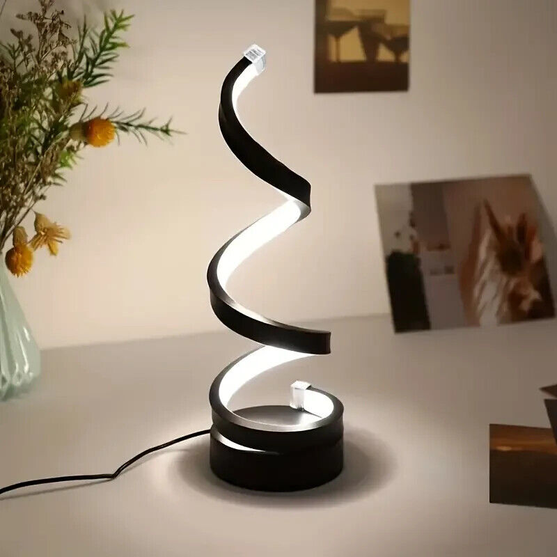Spiral-LED-Tischlampe – Dimmbar mit Touchsteuerung