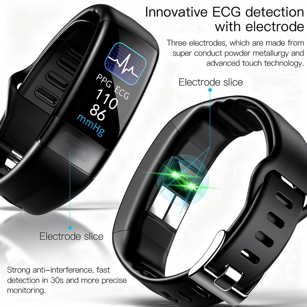 Smartwatch mit EKG, Herzfrequenz und Blutdruckmessung