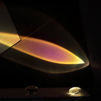 Kristall-Tischlampe mit warmem Lichtreflex