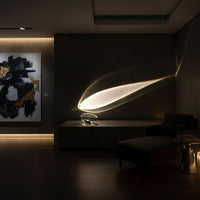 Kristall-Tischlampe mit warmem Lichtreflex
