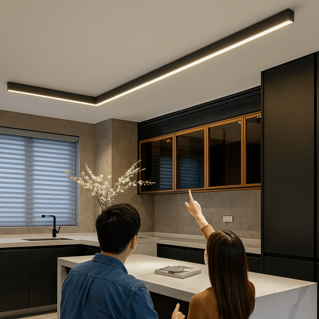Minimalistische LED-Deckenleuchte – Skandinavisches Design, flimmerfreies Licht