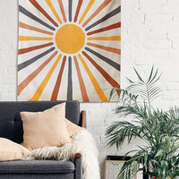 Boho Sonnen-Wandteppich