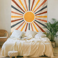 Boho Sonnen-Wandteppich