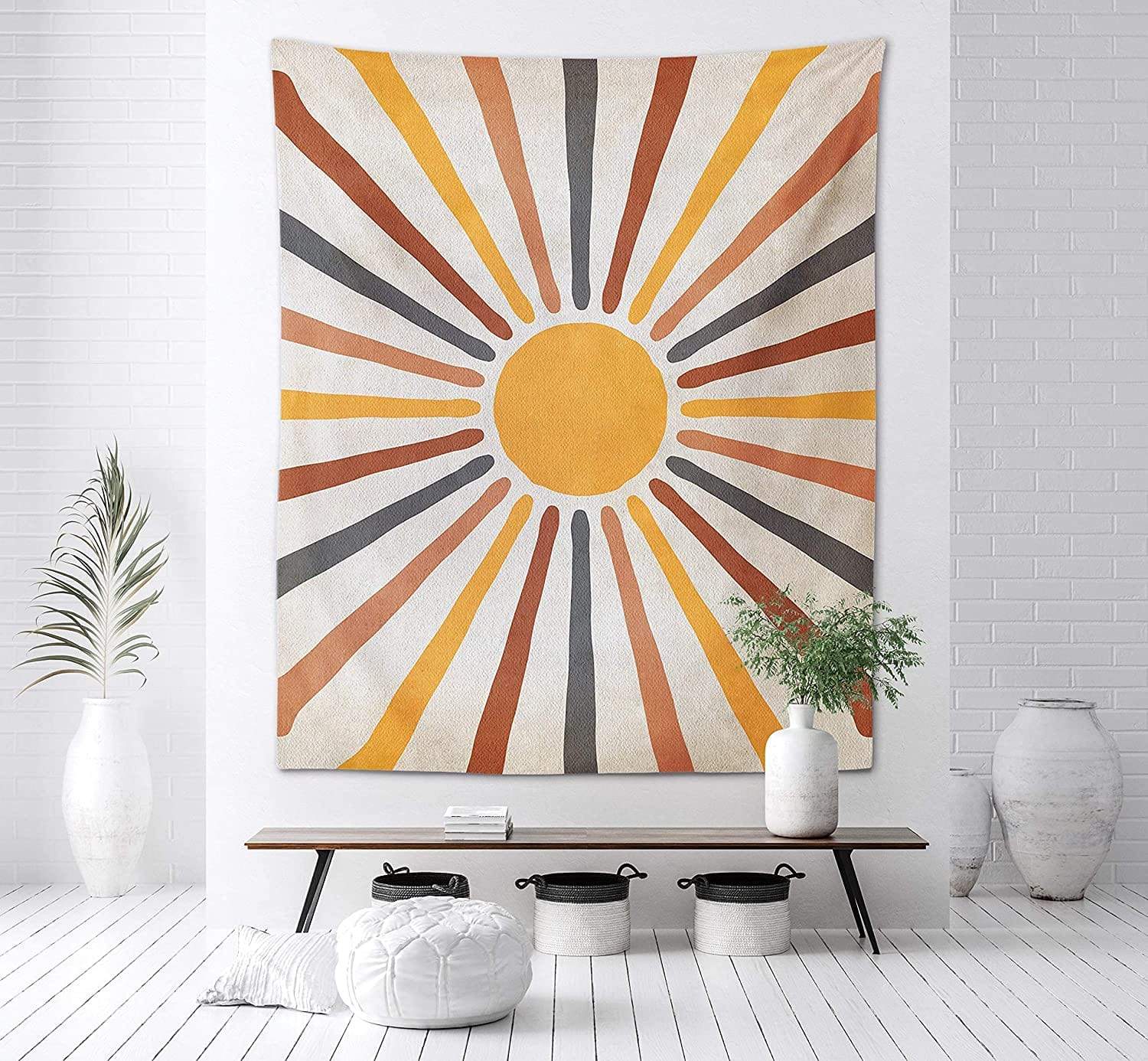 Boho Sonnen-Wandteppich