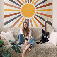 Boho Sonnen-Wandteppich