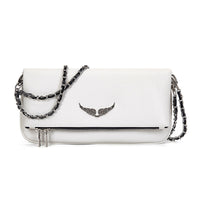 Gesteppte Clutch mit Kettentrageriemen – Elegant und vielseitig